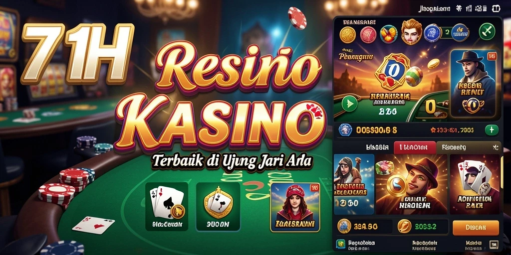 Screenshot gameplay 71H menampilkan suasana kasino yang mendebarkan.