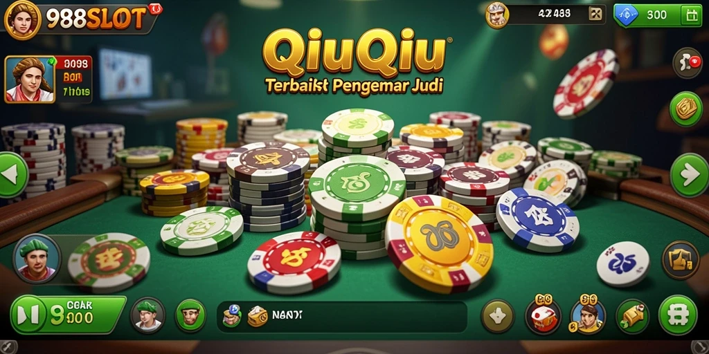 Gambaran gameplay seru 988SLOT dalam QiuQiu.