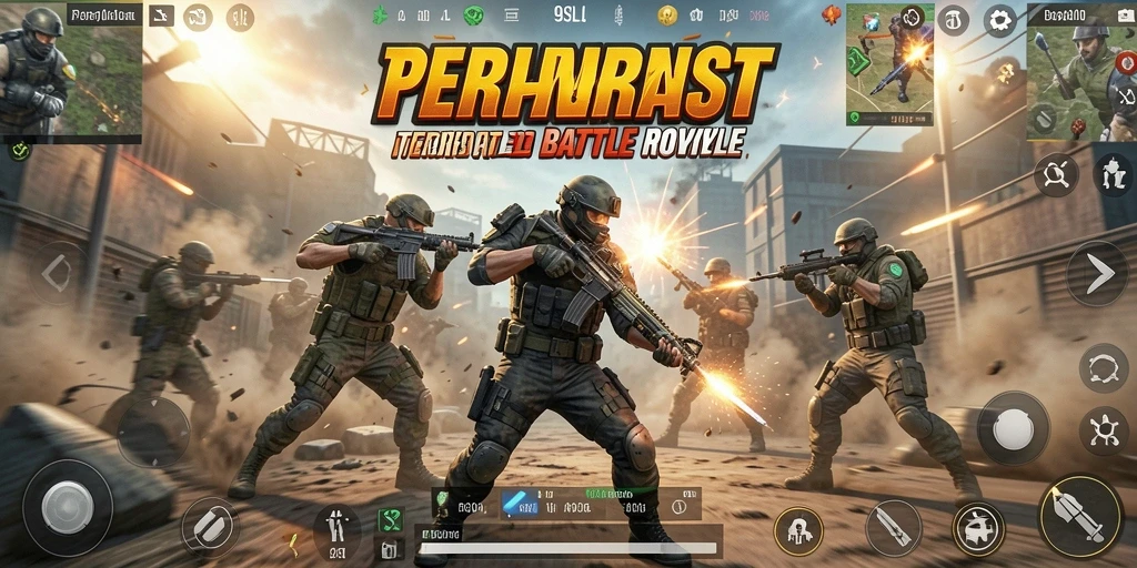Gameplay seru dan dinamis dalam 9SL Battle Royale.
