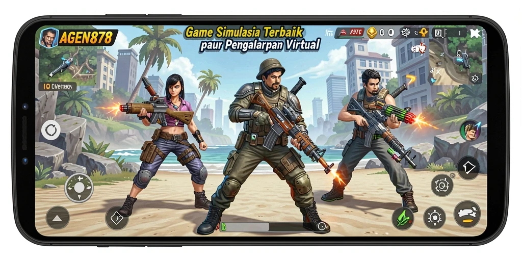 Screenshot AGEN878 menampilkan pengalaman gameplay simulasi yang mendalam dan interaktif.