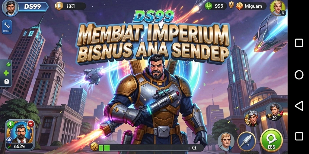 Screenshot gameplay DS99 menampilkan inovasi dalam dunia Bisnis Tycoon.