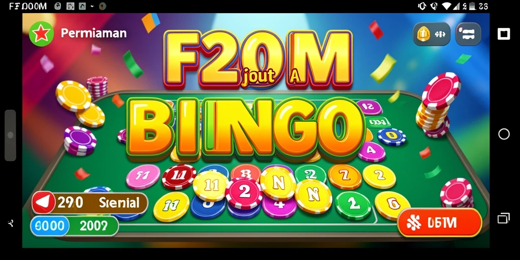 Tampilan menawan dari gameplay Bingo di F200M.