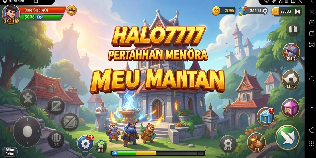 Tampilan gameplay HALO777 menampilkan aksi seru Tower Defense.