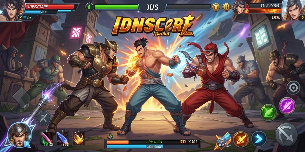 Gameplay menarik dengan pertarungan penuh aksi di IDNSCORE.