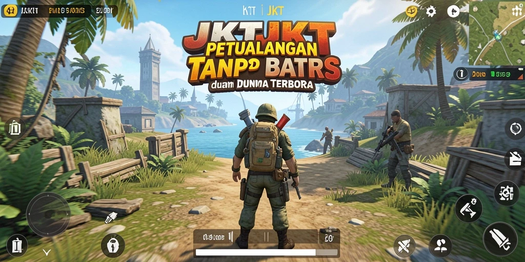 Gameplay JKTJKT yang menakjubkan dalam dunia terbuka.