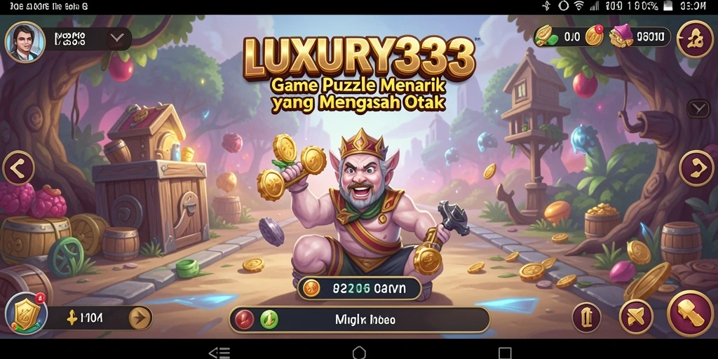 Tampilan gameplay yang seru dalam LUXURY333 dengan puzzle menantang.