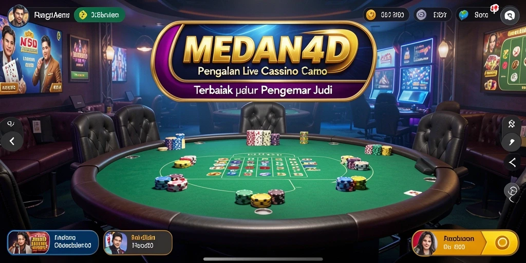 Gameplay Live Casino yang mendebarkan dan interaktif di MEDAN4D.