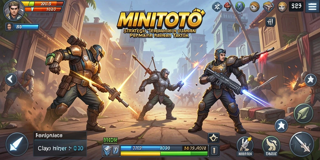Tangkapan layar mempertunjukkan pertempuran strategis di MINITOTO.