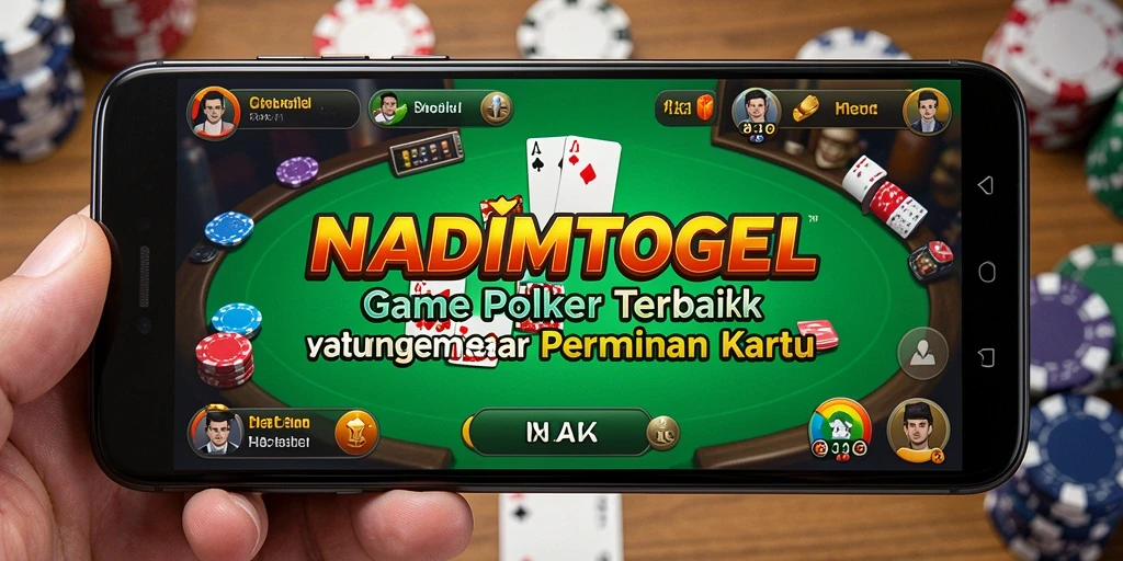Tampilan menarik dari gameplay poker dalam NADIMTOGEL.