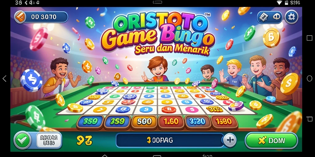 Tampilan gameplay seru di ORISTOTO menunjukan keseruan Bingo.