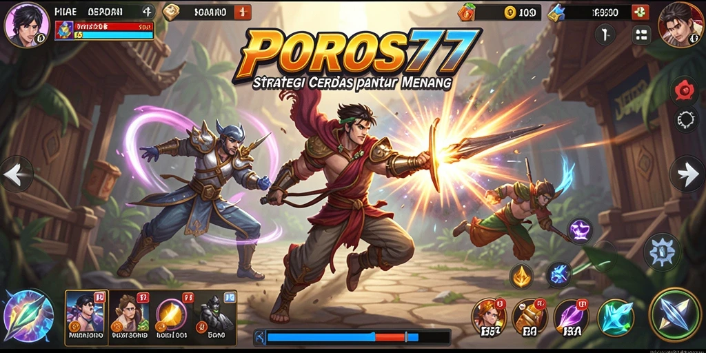 Gameplay seru dengan strategi yang mendebarkan di POROS77.