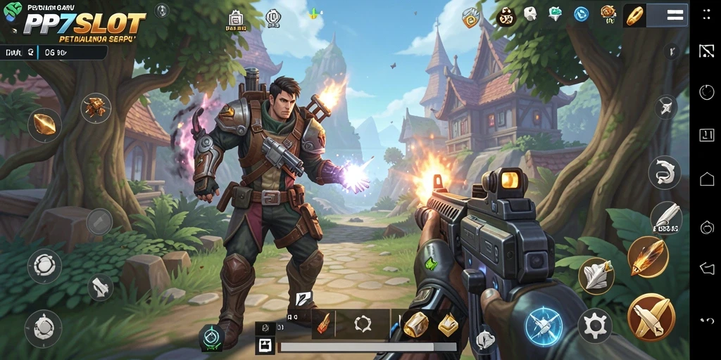 Gameplay seru PP7SLOT menunjukkan aksi mendebarkan di arena TPS.