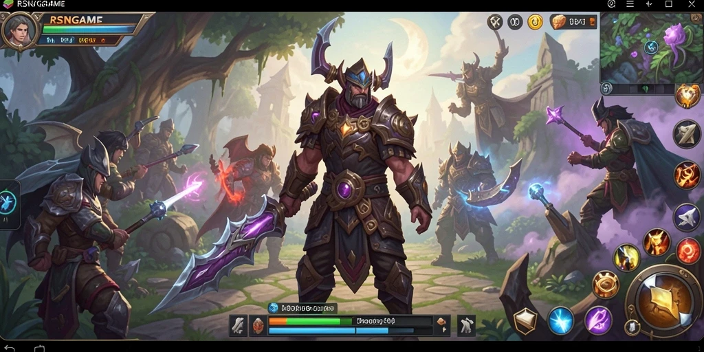 Screenshot menunjukkan aksi pertarungan seru di RSNGAME.