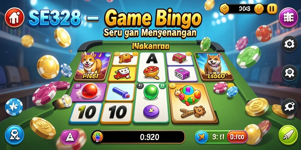 Screenshot gameplay Bingo SE328 yang menarik dan mengasyikkan.