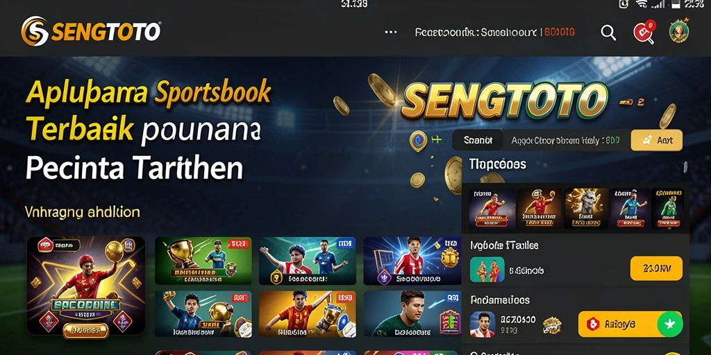 Screenshot SENGTOTO menampilkan tampilan antarmuka aplikasi Sportsbook yang menarik.