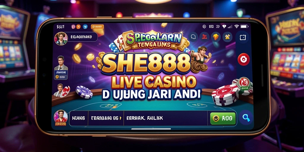 Tampilan gameplay Live Casino yang imersif di SHE888.