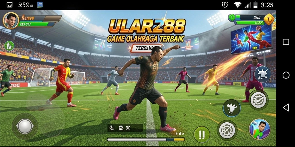 Tampilan menarik dari gameplay olahraga ULAR288 yang seru.