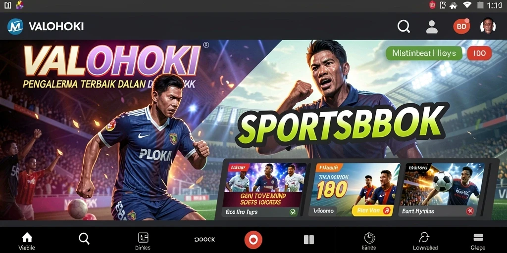 Tampilan gameplay VALOHOKI yang menarik dalam taruhan olahraga.