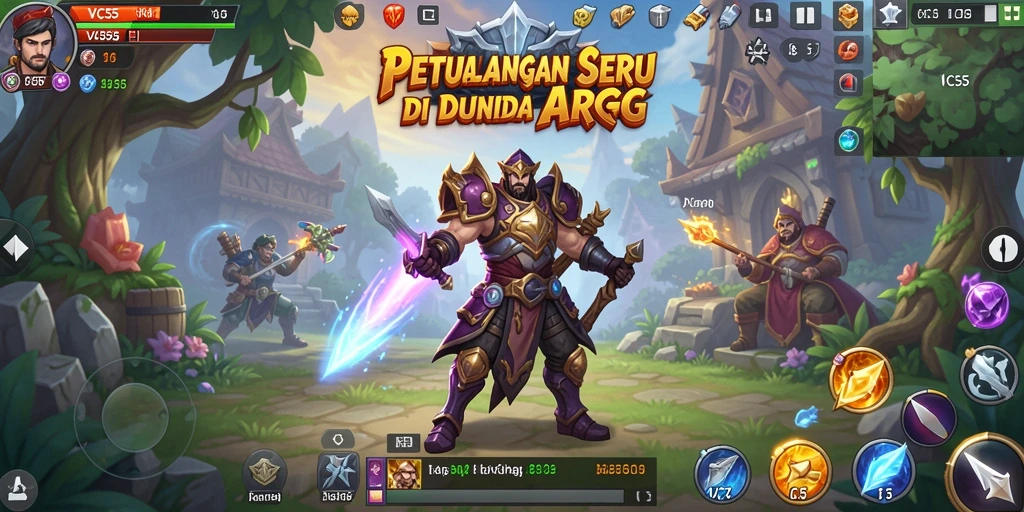 Screenshot gameplay menggambarkan aksi seru dalam dunia ARPG.