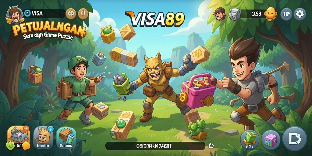 Tampilan gameplay <strong>VISA89</strong> yang menarik dengan berbagai puzzle menantang.